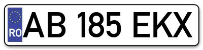 Placuta inmatriculare numar auto  AB-185-EKX, AB 185 EKX, AB185EKX