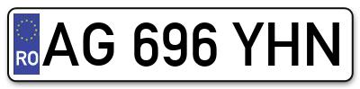 Placuta inmatriculare numar auto  AG-696-YHN, AG 696 YHN, AG696YHN