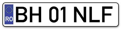 Placuta inmatriculare numar auto  BH-01-NLF, BH 01 NLF, BH01NLF