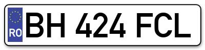 Placuta inmatriculare numar auto  BH-424-FCL, BH 424 FCL, BH424FCL
