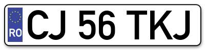 Placuta inmatriculare numar auto  CJ-56-TKJ, CJ 56 TKJ, CJ56TKJ