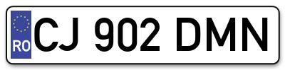 Placuta inmatriculare numar auto  CJ-902-DMN, CJ 902 DMN, CJ902DMN