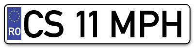 Placuta inmatriculare numar auto  CS-11-MPH, CS 11 MPH, CS11MPH