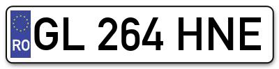 Placuta inmatriculare numar auto  GL-264-HNE, GL 264 HNE, GL264HNE