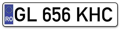 Placuta inmatriculare numar auto  GL-656-KHC, GL 656 KHC, GL656KHC