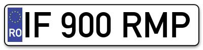 Placuta inmatriculare numar auto  IF-900-RMP, IF 900 RMP, IF900RMP