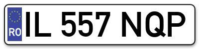 Placuta inmatriculare numar auto  IL-557-NQP, IL 557 NQP, IL557NQP