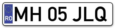 Placuta inmatriculare numar auto  MH-05-JLQ, MH 05 JLQ, MH05JLQ
