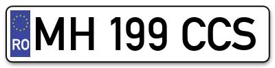 Placuta inmatriculare numar auto  MH-199-CCS, MH 199 CCS, MH199CCS