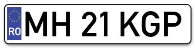Placuta inmatriculare numar auto  MH-21-KGP, MH 21 KGP, MH21KGP