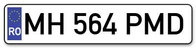 Placuta inmatriculare numar auto  MH-564-PMD, MH 564 PMD, MH564PMD