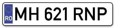 Placuta inmatriculare numar auto  MH-621-RNP, MH 621 RNP, MH621RNP