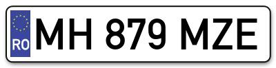 Placuta inmatriculare numar auto  MH-879-MZE, MH 879 MZE, MH879MZE