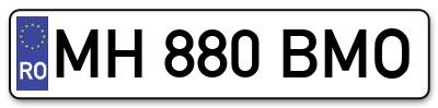 Placuta inmatriculare numar auto  MH-880-BMO, MH 880 BMO, MH880BMO