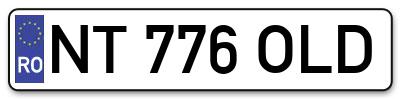 Placuta inmatriculare numar auto  NT-776-OLD, NT 776 OLD, NT776OLD