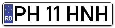 Placuta inmatriculare numar auto  PH-11-HNH, PH 11 HNH, PH11HNH