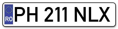 Placuta inmatriculare numar auto  PH-211-NLX, PH 211 NLX, PH211NLX