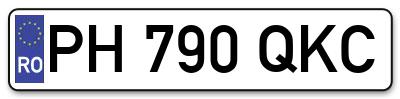 Placuta inmatriculare numar auto  PH-790-QKC, PH 790 QKC, PH790QKC
