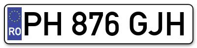Placuta inmatriculare numar auto  PH-876-GJH, PH 876 GJH, PH876GJH