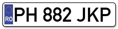 Placuta inmatriculare numar auto  PH-882-JKP, PH 882 JKP, PH882JKP
