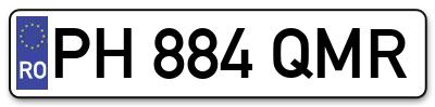 Placuta inmatriculare numar auto  PH-884-QMR, PH 884 QMR, PH884QMR