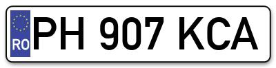 Placuta inmatriculare numar auto  PH-907-KCA, PH 907 KCA, PH907KCA