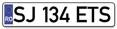 Placuta inmatriculare numar auto  SJ-134-ETS, SJ 134 ETS, SJ134ETS