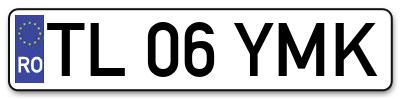 Placuta inmatriculare numar auto  TL-06-YMK, TL 06 YMK, TL06YMK
