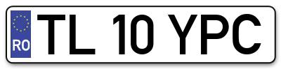 Placuta inmatriculare numar auto  TL-10-YPC, TL 10 YPC, TL10YPC