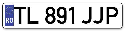 Placuta inmatriculare numar auto  TL-891-JJP, TL 891 JJP, TL891JJP