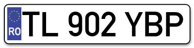 Placuta inmatriculare numar auto  TL-902-YBP, TL 902 YBP, TL902YBP