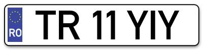 Placuta inmatriculare numar auto  TR-11-YIY, TR 11 YIY, TR11YIY