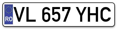 Placuta inmatriculare numar auto  VL-657-YHC, VL 657 YHC, VL657YHC
