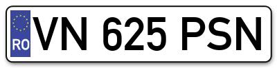 Placuta inmatriculare numar auto  VN-625-PSN, VN 625 PSN, VN625PSN