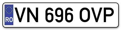 Placuta inmatriculare numar auto  VN-696-OVP, VN 696 OVP, VN696OVP