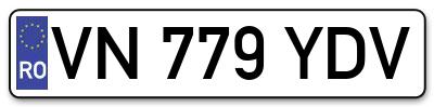 Placuta inmatriculare numar auto  VN-779-YDV, VN 779 YDV, VN779YDV