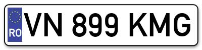 Placuta inmatriculare numar auto  VN-899-KMG, VN 899 KMG, VN899KMG