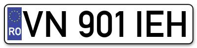 Placuta inmatriculare numar auto  VN-901-IEH, VN 901 IEH, VN901IEH