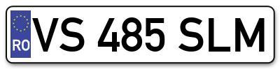 Placuta inmatriculare numar auto  VS-485-SLM, VS 485 SLM, VS485SLM
