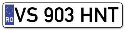 Placuta inmatriculare numar auto  VS-903-HNT, VS 903 HNT, VS903HNT